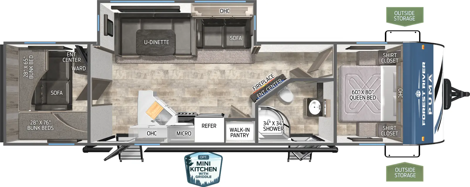 Puma 28BHSS - DSO Floorplan